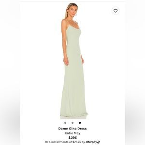 Katie May Sage Green Dress - called the “Damn Gina” dress on revolve.
